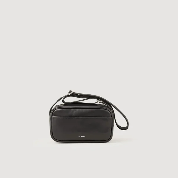 Sandro Paris Bolsa Pequena De Couro Liso-Homem Mini Bolsas