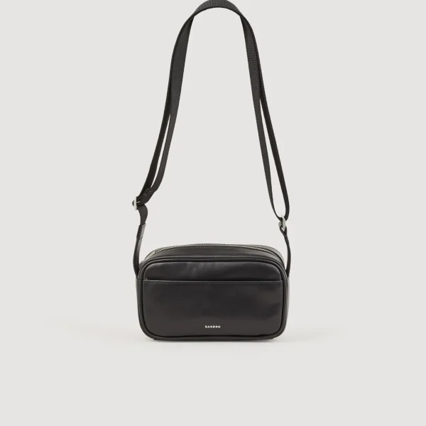 Sandro Paris Bolsa Pequena De Couro Liso-Homem Mini Bolsas