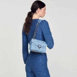 Sandro Paris Bolsa Pequena Em Sarja Yza-Mulheres Mini Bolsas