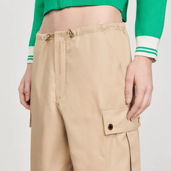 Sandro Paris Calça Cargo-Mulheres Calça