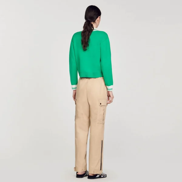Sandro Paris Calça Cargo-Mulheres Calça