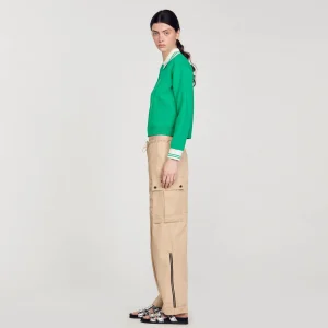 Sandro Paris Calça Cargo-Mulheres Calça