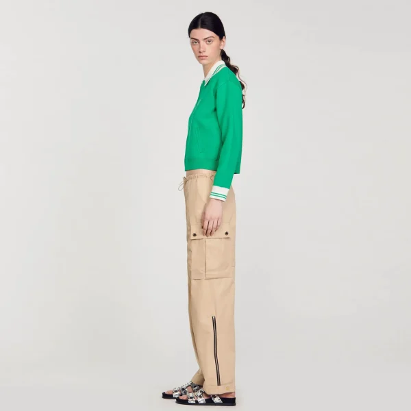 Sandro Paris Calça Cargo-Mulheres Calça