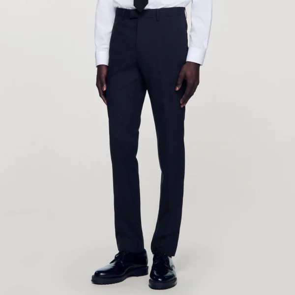 Sandro Paris Calça Classica De La-Homem Ternos E Smokings