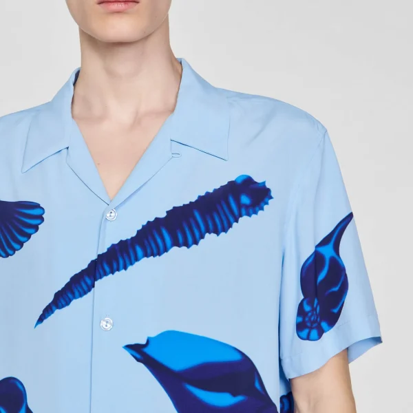 Sandro Paris Camisa Com Estampa De Moluscos-Homem Camisas