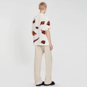 Sandro Paris Camisa Com Estampa De Moluscos-Homem Camisas