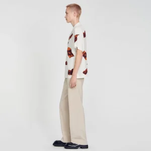 Sandro Paris Camisa Com Estampa De Moluscos-Homem Camisas