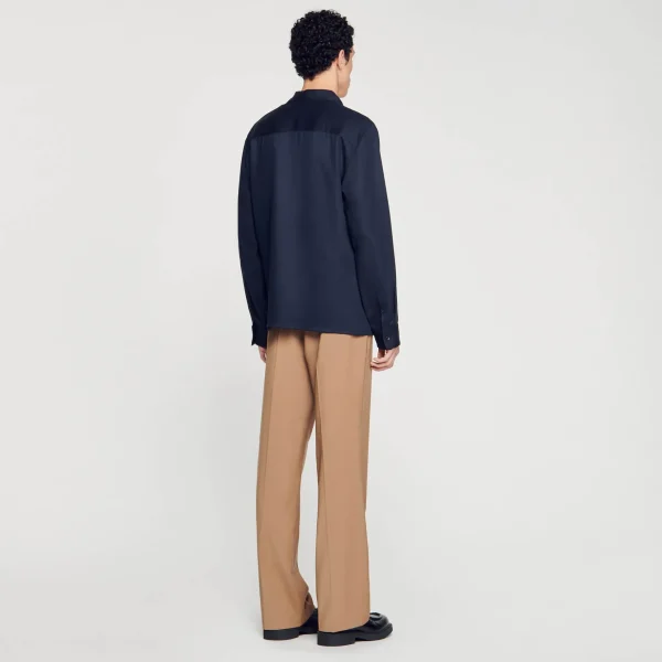 Sandro Paris Camisa Com Ziper-Homem Camisas