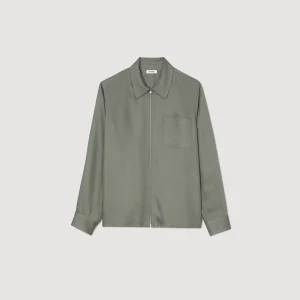 Sandro Paris Camisa Com Ziper-Homem Camisas