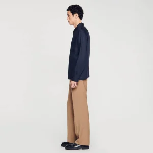 Sandro Paris Camisa Com Ziper-Homem Camisas
