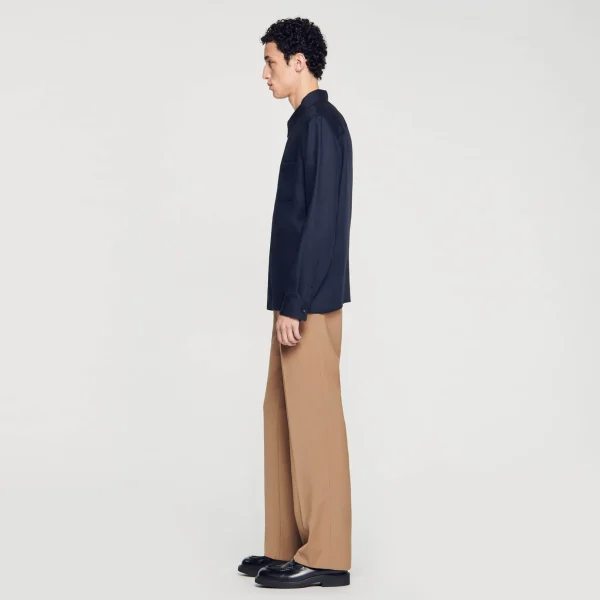 Sandro Paris Camisa Com Ziper-Homem Camisas