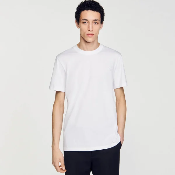 Sandro Paris Camisa De Algodao-Homem Camisetas E Pólos