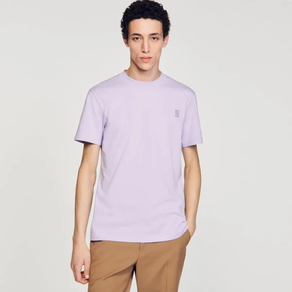 Sandro Paris Camisa De Algodao-Homem Camisetas E Pólos