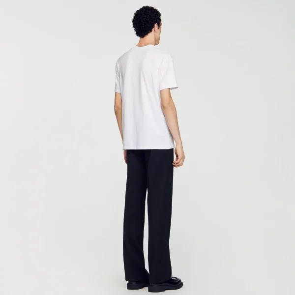 Sandro Paris Camisa De Algodao-Homem Camisetas E Pólos