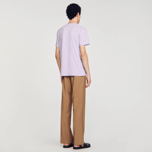 Sandro Paris Camisa De Algodao-Homem Camisetas E Pólos