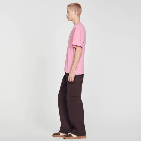 Sandro Paris Camisa De Algodao-Homem Camisetas E Pólos