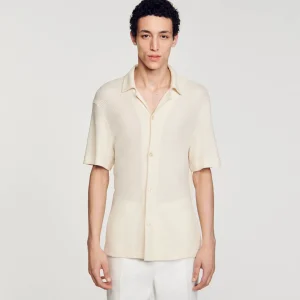 Sandro Paris Camisa De Gola Italiana-Homem Camisas