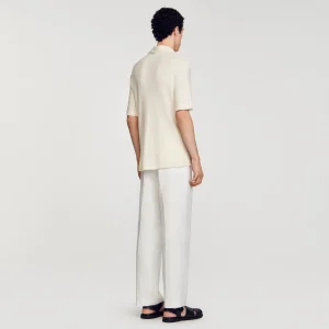 Sandro Paris Camisa De Gola Italiana-Homem Camisas