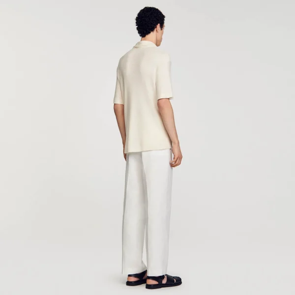 Sandro Paris Camisa De Gola Italiana-Homem Camisas