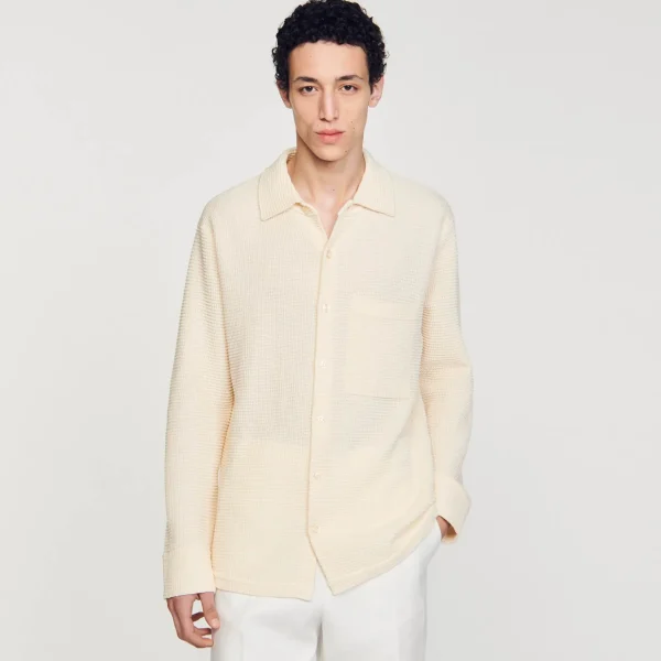 Sandro Paris Camisa De Malha Grande-Homem Camisas