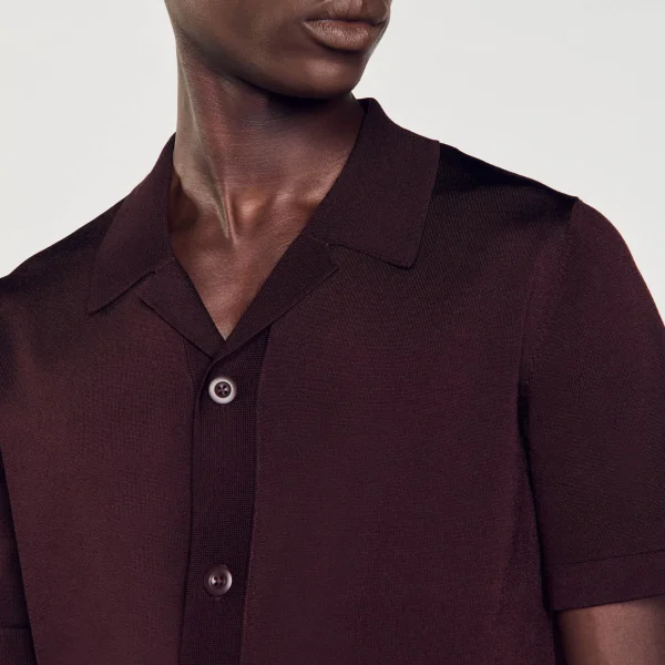 Sandro Paris Camisa De Manga Curta-Homem Camisas