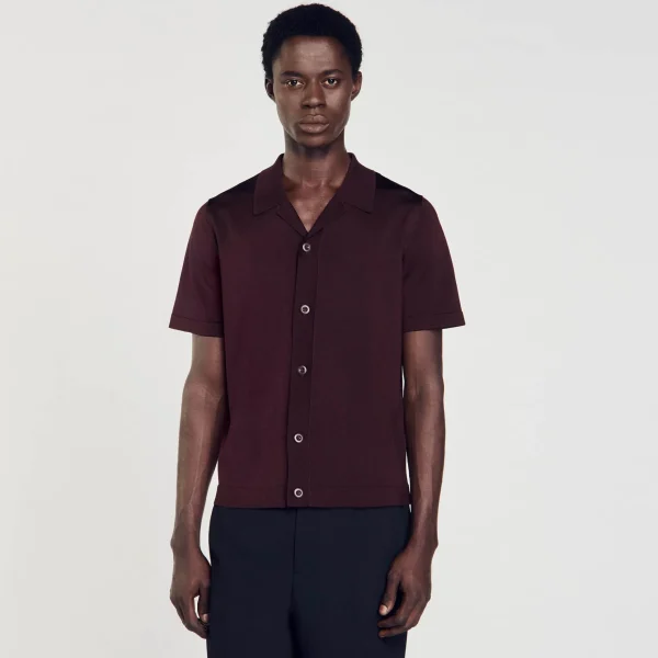 Sandro Paris Camisa De Manga Curta-Homem Camisas