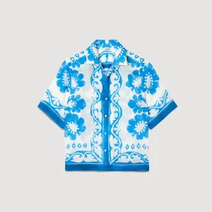 Sandro Paris Camisa Estampada-Mulheres Tops E Camisas