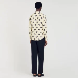 Sandro Paris Camisa Flor Cruzada-Homem Camisas