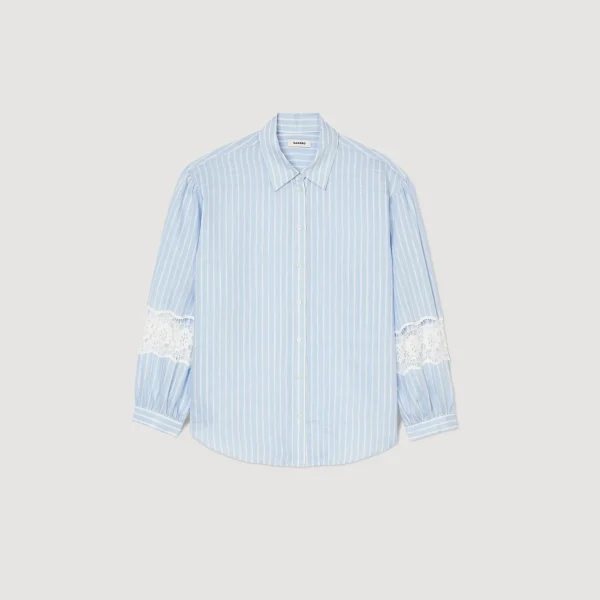Sandro Paris Camisa Listrada-Mulheres Tops E Camisas
