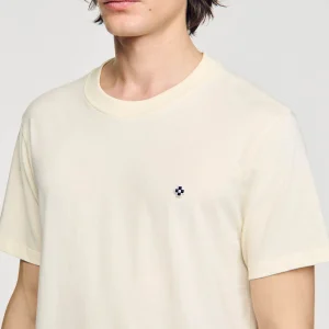 Sandro Paris Camiseta Com Patch Cruzado Quadrado-Homem Camisetas E Pólos