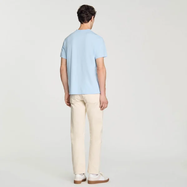 Sandro Paris Camiseta Com Patch Cruzado Quadrado-Homem Camisetas E Pólos