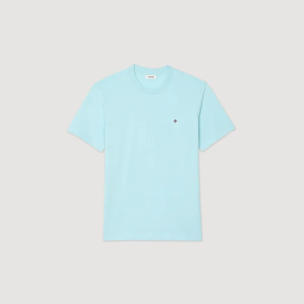 Sandro Paris Camiseta Com Patch Cruzado Quadrado-Homem Camisetas E Pólos