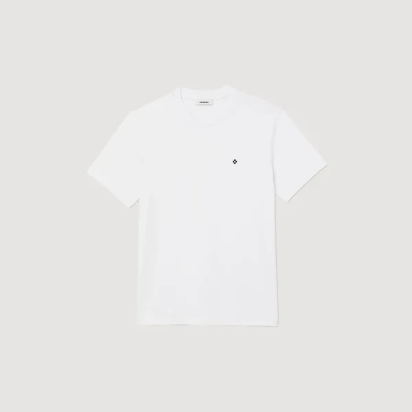 Sandro Paris Camiseta Com Patch Cruzado Quadrado-Homem Camisetas E Pólos