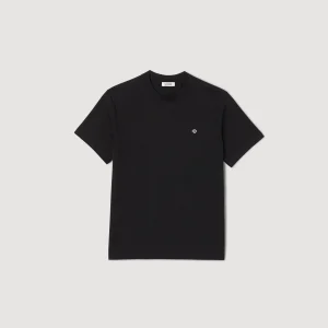 Sandro Paris Camiseta Com Patch Cruzado Quadrado-Homem Camisetas E Pólos