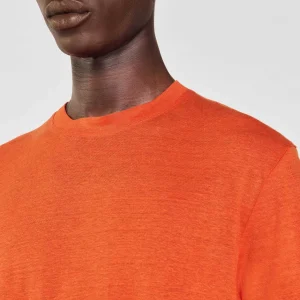 Sandro Paris Camiseta De Linho Certificada-Homem Camisetas E Pólos