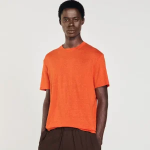 Sandro Paris Camiseta De Linho Certificada-Homem Camisetas E Pólos