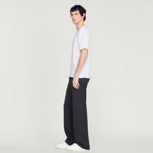 Sandro Paris Camiseta De Linho Certificada-Homem Camisetas E Pólos