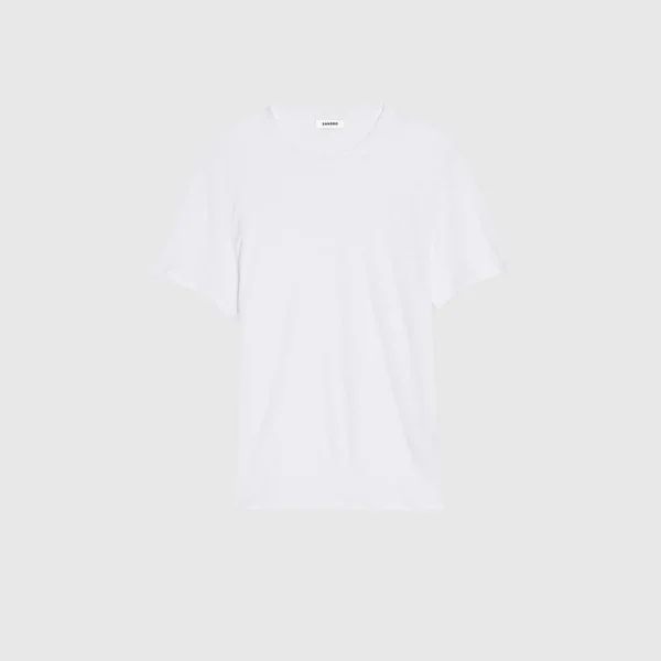 Sandro Paris Camiseta De Linho Certificada-Homem Camisetas E Pólos