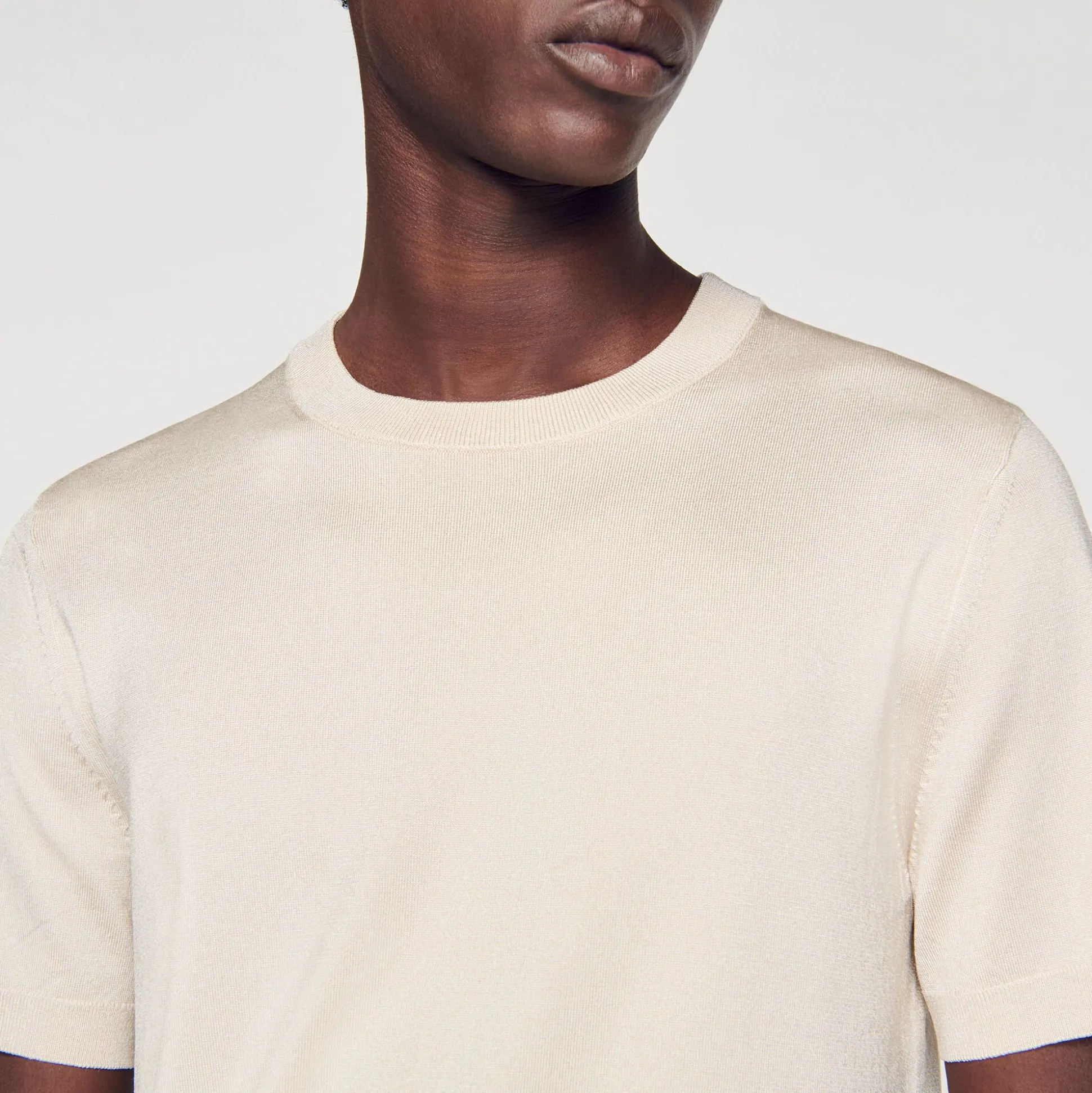 camiseta_de_malha_2-1.webp Sandro Paris Camiseta De Malha-Homem Camisetas E Pólos