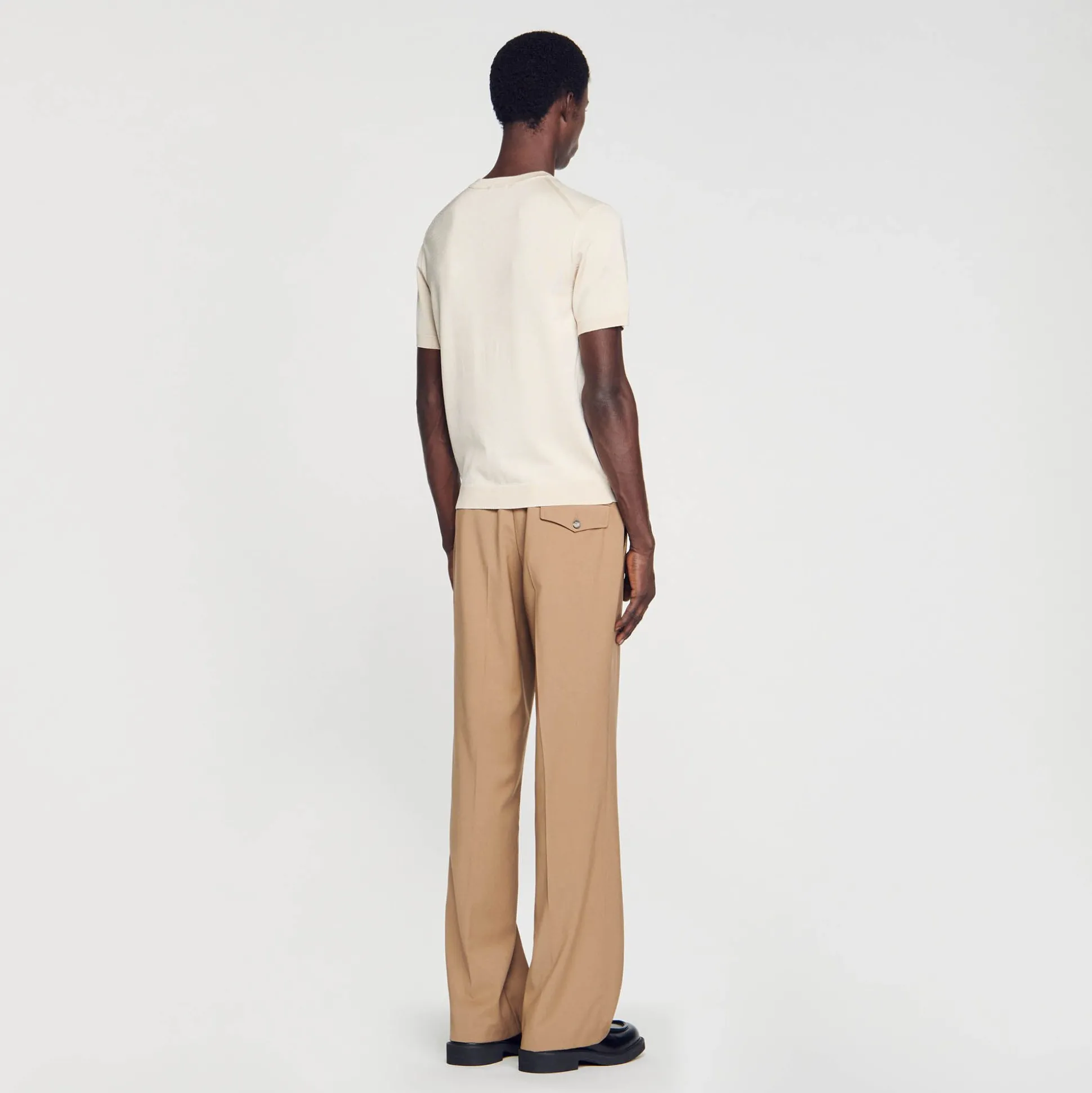 camiseta_de_malha_4-1.webp Sandro Paris Camiseta De Malha-Homem Camisetas E Pólos