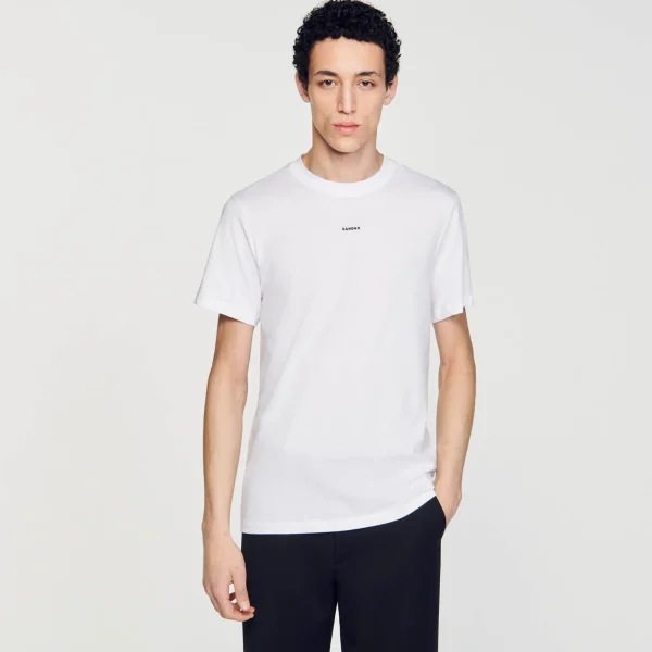 Sandro Paris Camiseta De Manga Curta-Homem Camisetas E Pólos