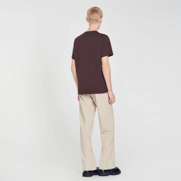 Sandro Paris Camiseta De Manga Curta-Homem Camisetas E Pólos