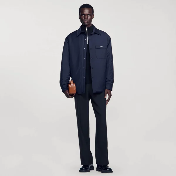 Sandro Paris Camiseta Oversized Acolchoada-Homem Camisas