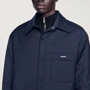 Sandro Paris Camiseta Oversized Acolchoada-Homem Camisas