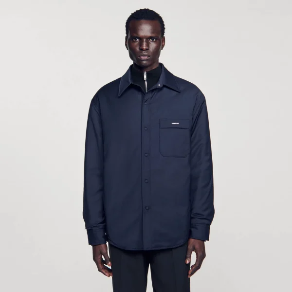 Sandro Paris Camiseta Oversized Acolchoada-Homem Camisas