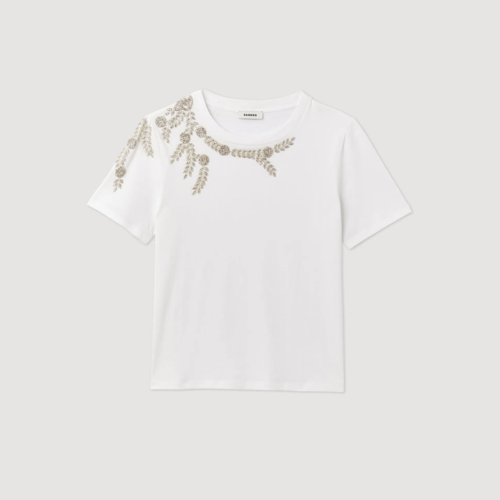 camiseta_sublimada_com_st_6.webp Sandro Paris Camiseta Sublimada Com Strass-Mulheres Camisetas
