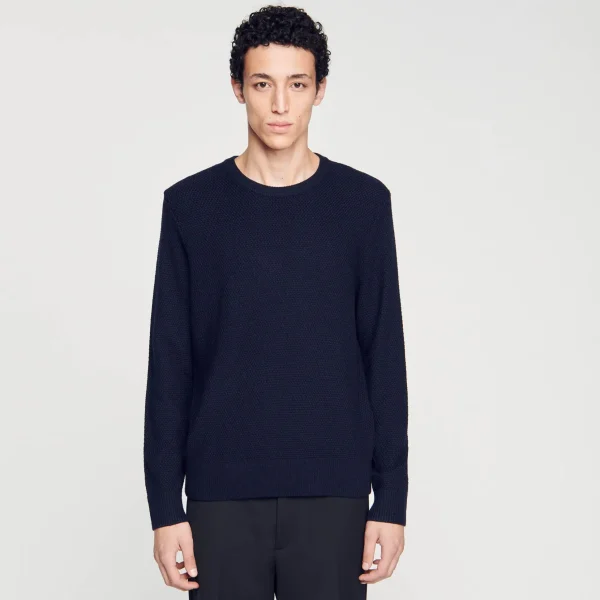 Sandro Paris Camisola De La-Homem Suéteres E Coletes