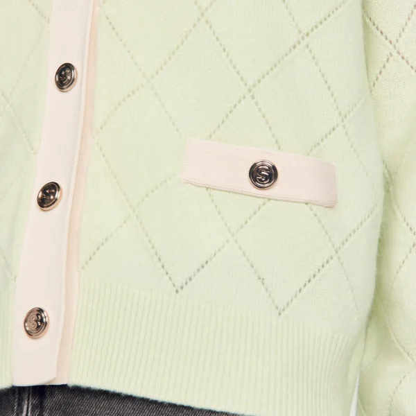 Sandro Paris Cardiga Bicolor-Mulheres Suéteres E Cardigans
