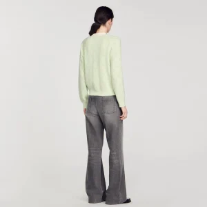 Sandro Paris Cardiga Bicolor-Mulheres Suéteres E Cardigans