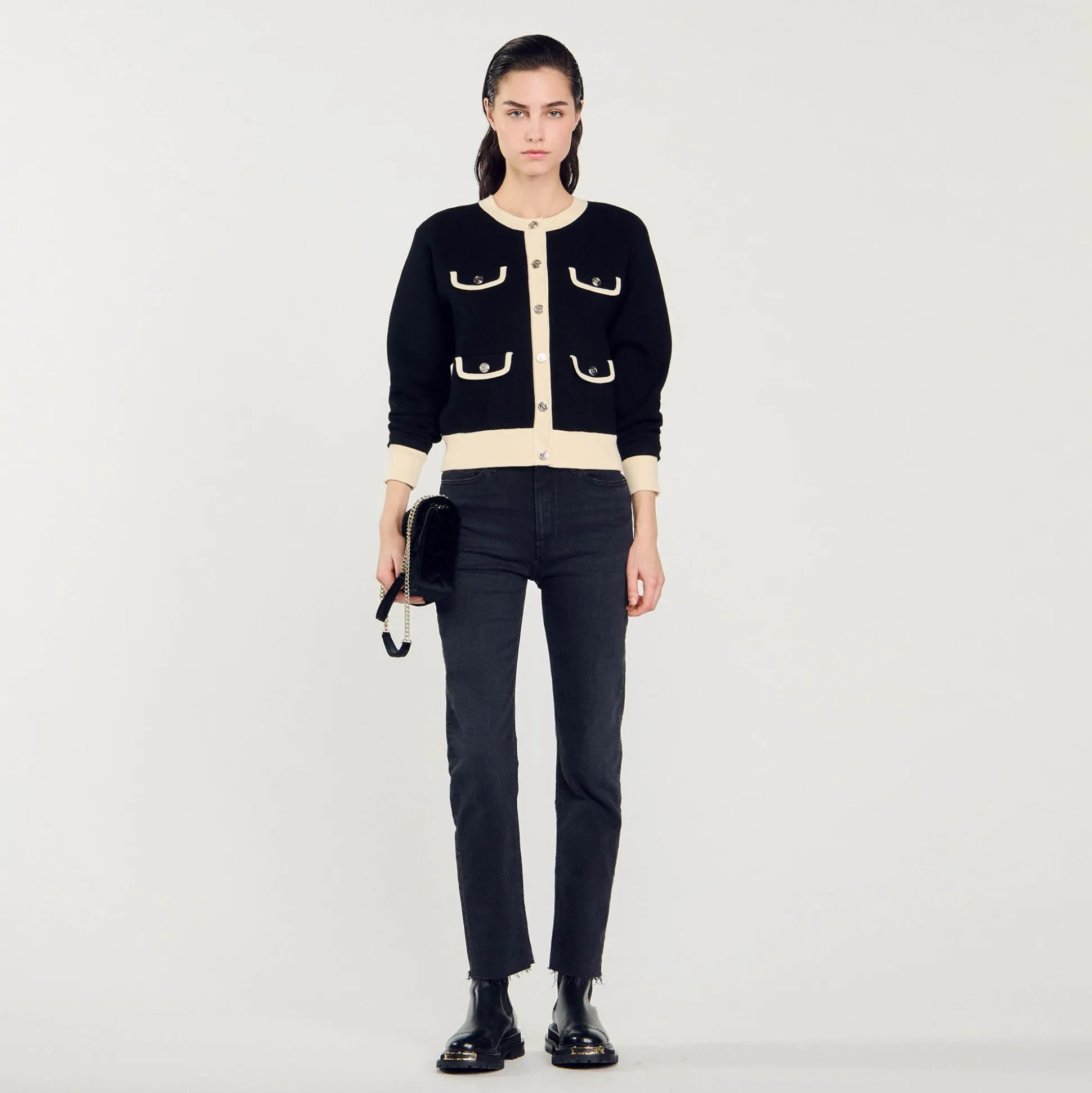 cardiga_bicolor_com_botoe_0-1.webp Sandro Paris Cardiga Bicolor Com Botoes-Mulheres Suéteres E Cardigans